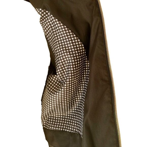 Women's Platinum Utex Black Rain Jacket Long Sleeves Zip Front Size M - Picture 5 of 7